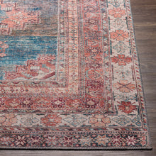 Carregar imagem no visualizador da galeria, Baltinglass Rust & Blue Washable Area Rug - Clearance