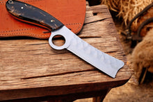 Carregar imagem no visualizador da galeria, Custom Handmade Bull Cutter Knife – Exotic Wood Handle