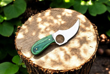 Load image into Gallery viewer, Custom Handmade Skinning Knife - D2 Steel Blade, Exotic Wood Handle
