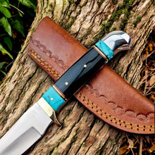 Carregar imagem no visualizador da galeria, Custom Handmade Bowie Knife – D2 Steel, Epoxy Resin Handle