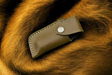 Carregar imagem no visualizador da galeria, Custom Handmade Damascus Pocket Knife – Bone & Wood Handle