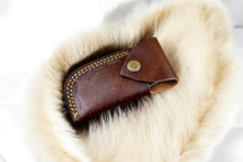 Cargar imagen en el visor de la galería, Custom Handmade Damascus Steel Pocket Knife with Olive Wood Handle