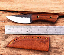 Carregar imagem no visualizador da galeria, Custom Handmade Carbon Steel Skinning Knife – Rosewood Handle