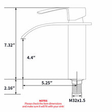 Carregar imagem no visualizador da galeria, Brushed nickel or matte black or brushed gold waterfall Bathroom Faucet brass with plate and brass pop up drain