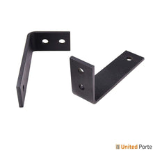 Cargar imagen en el visor de la galería, Planum 0012 White Silk Double Barn Door and Black Bypass Rail