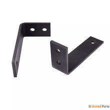 Cargar imagen en el visor de la galería, Planum 0040 Matte Black Double Barn Door with White Glass and Black Bypass Rail