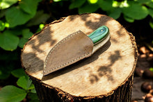 Load image into Gallery viewer, Custom Handmade Skinning Knife - D2 Steel Blade, Exotic Wood Handle