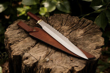Load image into Gallery viewer, Custom Handmade Bowie Knife - 18" D2 Steel Blade, Rosewood Handle