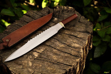 Load image into Gallery viewer, Custom Handmade Bowie Knife - 18" D2 Steel Blade, Rosewood Handle