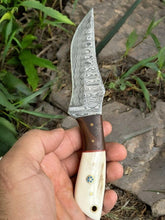 Load image into Gallery viewer, Custom Handmade Hunting Knife – Damascus Steel Blade