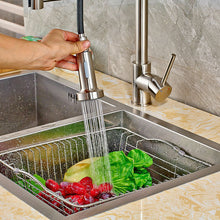 Carregar imagem no visualizador da galeria, Brushed Nickel Pull Out Spray Spring Kitchen Sink Tap Single Lever Mixer Faucet