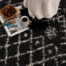 Load image into Gallery viewer, Thetford Black Berber Shag Rug - Clearance