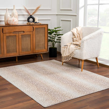 Load image into Gallery viewer, Pointblank Tan Leopard Print Rug