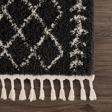 Load image into Gallery viewer, Thetford Black Berber Shag Rug - Clearance