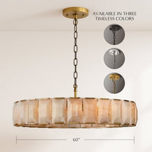 Carregar imagem no visualizador da galeria, Sakhra Round Alabaster Chandelier