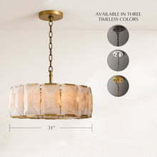 Carregar imagem no visualizador da galeria, Sakhra Round Alabaster Chandelier