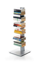 Load image into Gallery viewer, Sapiens Vertical Bookcase by Bruno Rainaldi - Small Aluminum