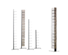 Load image into Gallery viewer, Sapiens Vertical Bookcase by Bruno Rainaldi - Small Aluminum