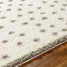 Cargar imagen en el visor de la galería, Chaia Dotted Cream & Gray Plush Rug