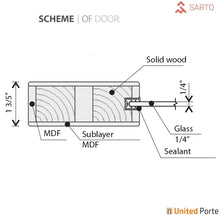 Load image into Gallery viewer, Lucia 1299 Matte Black Double Barn Door with Mirror Glass and Black Bypass Rail