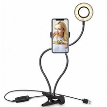Carregar imagem no visualizador da galeria, Selfie Ring Light with Adjustable Stand of 8 CM for Makeup and Live Streaming