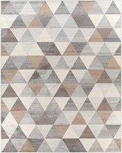 Load image into Gallery viewer, Sells Gray&Brown Triangles Area Carpet