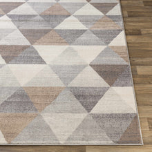 Load image into Gallery viewer, Sells Gray&Brown Triangles Area Carpet