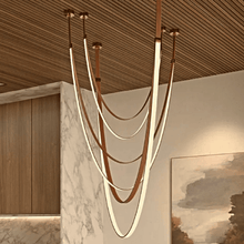 Carregar imagem no visualizador da galeria, Shalom Leather Chandelier