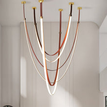 Carregar imagem no visualizador da galeria, Shalom Leather Chandelier