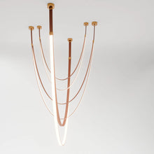 Carregar imagem no visualizador da galeria, Shalom Leather Chandelier