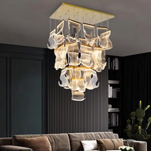 Carregar imagem no visualizador da galeria, Sheets Chandelier (Rectangle Ceiling Mount)