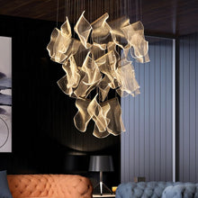 Carregar imagem no visualizador da galeria, Sheets Chandelier (Rectangle Ceiling Mount)