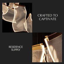 Carregar imagem no visualizador da galeria, Sheets Chandelier (Round Ceiling Mount)