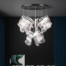 Carregar imagem no visualizador da galeria, Sheets Chandelier (Round Ceiling Mount)
