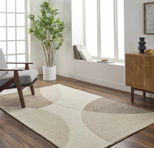 Cargar imagen en el visor de la galería, Cassiopeia Dark Brown & Beige Area Rug