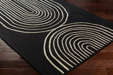 Load image into Gallery viewer, Fuat Black Wool Rug