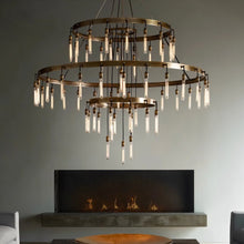 Carregar imagem no visualizador da galeria, Sidero 3-Tier Round Chandelier