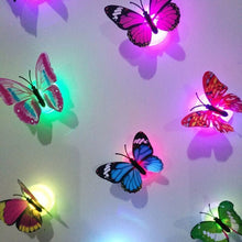Carregar imagem no visualizador da galeria, Butterfly Light Sticker for Glowing Wall Decor in Walls and Kids Room