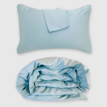 Carregar imagem no visualizador da galeria, Bamboo 3pc Duvet Cover Set - Sky - Final Sale/No Returns