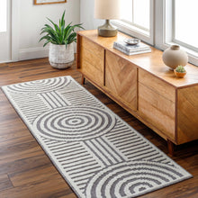 Load image into Gallery viewer, Deron Gray Rainbow Washable Rug