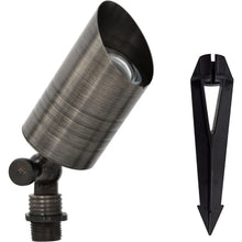 Carregar imagem no visualizador da galeria, Solid Brass Adjustable Outdoor Spotlights with 5 LED Bulb