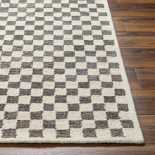 Load image into Gallery viewer, Halen Taupe Checkered Area Rug