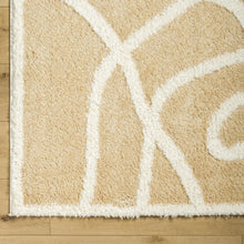 Carregar imagem no visualizador da galeria, Gilon Camel Plush Area Rug - Clearance