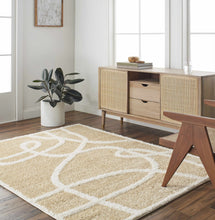 Carregar imagem no visualizador da galeria, Gilon Camel Plush Area Rug - Clearance