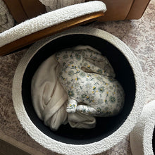 Cargar imagen en el visor de la galería, Stowaway Chic Boucle Ottomans, Set of Two