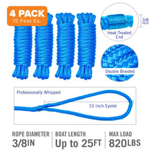 Carregar imagem no visualizador da galeria, 3/8" Dock Lines 15FT