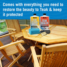 Load image into Gallery viewer, Teak Cleaner Brightening and Sealer Set