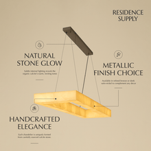 Carregar imagem no visualizador da galeria, Teva Rectangular Alabaster Chandelier