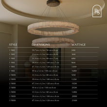 Carregar imagem no visualizador da galeria, Teva Round Alabaster Chandelier