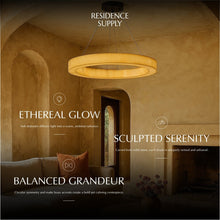 Carregar imagem no visualizador da galeria, Teva Round Alabaster Chandelier